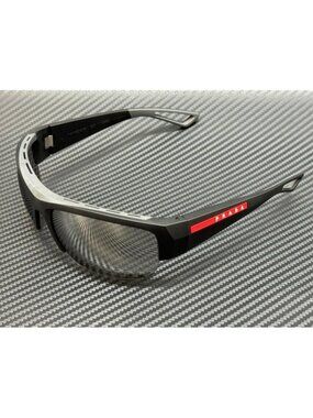 New Prada Linea Rossa Men Black Sunglasses 69-19-125